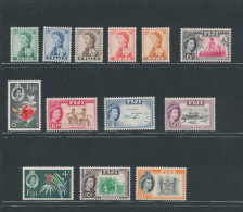 1959-63 Fiji - Stanley Gibbons N. 298/310 - 13 Valori - MNH** - Otros & Sin Clasificación