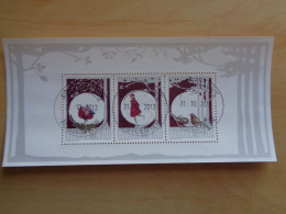 Danemark Danmark Timbres D'hiver Rose De Noël Patineuse Oiseaux Winter Stamps Vinterstempler Lyserød Denmark Dänische - Gebraucht