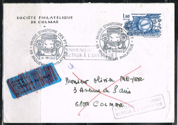 RAD-L18 - FRANCE Cachet Comm. Illustré Sur Lettre Musée Postal Riquewihr 1982 - Cachets Commémoratifs