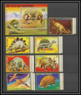 Guinée équatoriale Guinea 041 Préhistoire Prehistorics Dinosaure Dinosaurs N°1352/58 + Bloc 304 Série Complète MNH ** - Vor- U. Frühgeschichte