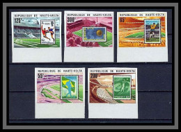 Haute-Volta 025a - Bloc 4 Non Dentelé Imperf ** Mnh N° 444/48 Football (Soccer) Coupe Du Monde - Obervolta (1958-1984)