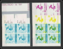 Guinée équatoriale Guinea 449 N°64 Jeux Olympiques Olympic Games Munich 72 Essai Proof Non Dentelé Imperf Kayak MNH ** - Canoa