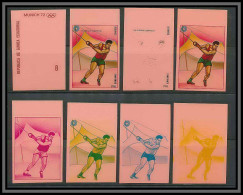 Guinée équatoriale Guinea 326 N°112 Jeux Olympiques Olympic Games Essai Proof Non Dentelé Imperf Orate MARTEAU MNH ** - Leichtathletik