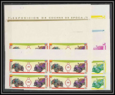 Guinée équatoriale Guinea 178a N°883 FORD HISPANO Essai Proof Non Dentelé Imperf Orate Voiture Cars Car Bloc 4 MNH ** - Autos