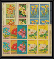 Guinée équatoriale Guinea 067 ASIA Bloc 4 N°1435/1441 Fleurs Fleur Flowers Non Dentelé Imperf MNH ** - Orchids