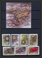 Tanzanie (Tanzania) 004 N°1585/1591 Araignées (spider) Insectes (insects) Bloc 249 Scorpion MNH ** - Araignées