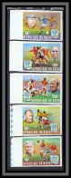 Niger 022a N°417/421 Football Soccer Argentina 78 Non Dentelé Imperf Cote 39 Euros MNH ** - 1978 – Argentine