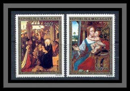 Madagascar Malagasy 044 N°147/148 Tableau (tableaux Painting) Religion (Christianity) David/metsis Cote 7.75 MNH ** - Religie