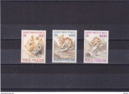 VATICAN 1982 THERESE D'AVILA Yvert 731-733, Michel 808-810 NEUF** MNH Cote 3,75 Euros - Ungebraucht