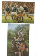 ANOTHER RUGBY RELATED   2 POSTCARDS - Rugby