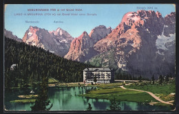 Cartolina Misurinasee, Teilansicht Mit Grand Hotel, Marmarole, Antelao, Sorapis  - Other & Unclassified