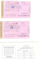 Palm Springs Los Angeles Greyhound California 1987 Ticket De Car Aux Etats Unis - Monde