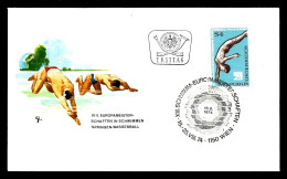 FDC - NATATION - AUTRICHE 1974 - PLONGEON -  - Natación