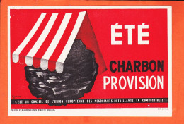 00187 ● CHARBON Union Européenne Négociants-Détaillants Combustible ETE Provision Par JOSSEAU Imp DRIVON Buvard - Hidrocarburos