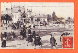 00149 ● MARSEILLE Exposition Coloniale 1906  Palais INDO-CHINE Pousses-Pousses à BOUTET Paris Carte Officielle H-W 32 - Expositions Coloniales 1906 - 1922