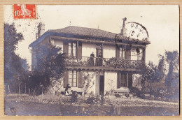 00435 ♥️ Rare Carte-Photo Région 64-SALIES-de-BEARN DELPEYRAT Villa Des PALMIERS 1914 à TAROUEL 11 Rue Serviez Pau - Salies De Bearn