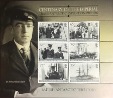 British Antarctic Territory BAT 2013 Shackleton Expedition Centenary Sheetlet MNH - Nuovi