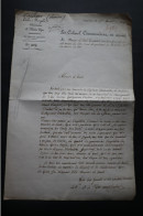 1817 Ecole Royale De St CYR Autographe VTe MONTALEMBERT  Demande Pour Les Anciens Du Rgt HOHENLOHE - Documents Historiques