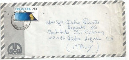 Singapore Airmail CV 29jun1973 With Paia Lebar Airport C.75 Solo Franking - Singapur (1959-...)