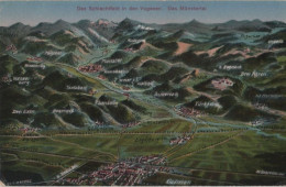 94322 - Vogesen - Schlachtfeld, Übersichtskarte - 1917 - Elsass