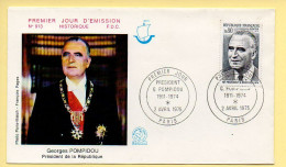 FDC N° 1839 - Georges POMPIDOU - Président De La République - 75 Paris 2/04/1975  - 1970-1979