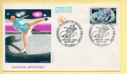 FDC N° 1665 - Championnat Du Monde De Patinage Sur Glace - 69 Lyon 20/02/1971 - 1970-1979