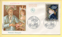 FDC N° 1570 - Auguste RENOIR (Portrait De Modèle) - 75 Paris 9/11/1968  - 1960-1969