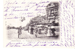 14 - CALVADOS TROUVILLE PROMENADE DE LA PLAGE ET LE GRAND SALON  PRECURSEUR - Trouville