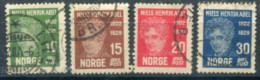 NORWAY 1929 Abel Centenary Used.  Michel 150-53 - Gebraucht