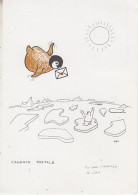 TAAF Postcard Expéditions Polaires Françaises Ca Dumont D'Urville Terre Adelie 12.1.1988 (AW205) - Antarctic Expeditions