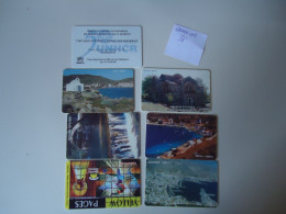 GREECE USED  PHONECARDS  LOT OF 7   FREE SHIPPING - Grèce