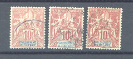 Océanie  :  Yv  15  (o)   3 Teintes - Used Stamps