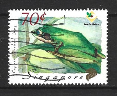 SINGAPOUR. N°921 Oblitéré De 1999. Grenouille. - Frogs