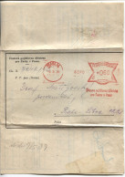 Böhmen Und Mähren Absenderfreistempel Vorläufer 8.5.39 Praha14 Arbeiter-Versicherungsanstalt - Lettres & Documents