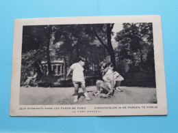 Jeux D'Enfants Dans Les Parcs De PARIS - Le Parc MONCEAU ( Edit.: Coll. L'HEMOSTYL-HEPAMOXYL ) 19?? ( Voir SCANS ) ! - Parks, Gardens