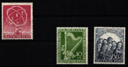 Berlin Jahrgang 1950 Mit 71-73 Postfrisch #B-XX-1950 - Andere & Zonder Classificatie