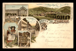 67 - SAVERNE - CARTE LITHOGRAPHIQUE GRUSS - Saverne