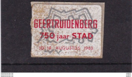 Netherlands Pays Bas Cindarella Geertruidenberg 750 Jaar Stad 10 - 18 Augustus 1963 - Andere & Zonder Classificatie