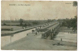 Digoin - Le Pont Aqueduc (animation, Halage Par Deux ânes D'une Péniche) Pas Circulé - Digoin