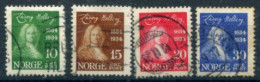 NORWAY 1934 Holberg Anniversary Set Used.  Michel 168-71 - Oblitérés