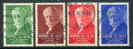 NORWAY 1935 Nansen Refugee Fund Set Of 4, Used.  Michel 172-75 - Oblitérés