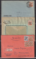 Berlin 1948/49 Belege Mit EF 9,EF SBZ 190 Und MiF 5 + 3x Bizone 44II - Covers & Documents