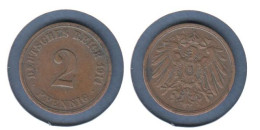 Allemagne  2 Pfennig  1914 A, Type 2, KM#16, Deutsches Reich, - 1 Pfennig