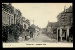 95 - BESSANCOURT - RUE DE LA GARE - HOTEL "AU RENDEZ-VOUS DES CHASSEURS" MAISON PIOT - Other & Unclassified