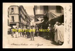 ALGERIE - ALGER - RUE MARENGO - CARTE PHOTO ORIGINALE - Algerien