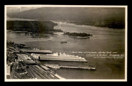 CANADA - VANCOUVER - AERIAL VIEW DOCKS, STANLEY PARK AND ENTRANCE TO HARBOUR - Vancouver