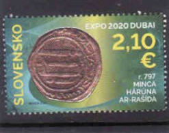 Slovakia 2021, Expo Dubai 2020, Coin Harun Ar - Rashid, Used - Gebruikt