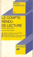 Le Compte Rendu De Lecture (1977) De Christine Géray - Altri & Non Classificati