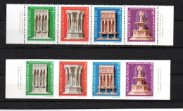 Ungarn 1975 Satz 3060/63 A/B Europ. Denkmalschutzjahr UNGEZAHNT/gezahnt Postfrisch - Unused Stamps
