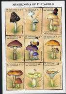 St Vincent ** N° 3466 à 3474 En Petite Feuille - Champignons (3 - P.41) - Paddestoelen